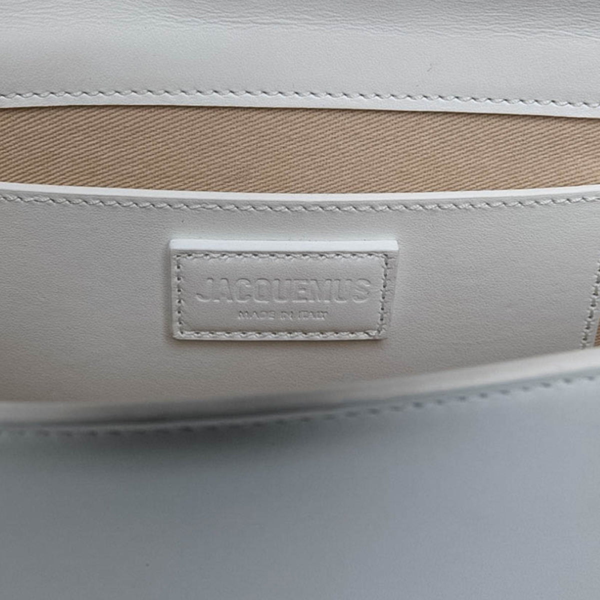 Jacquemus Calfskin Le Bambino Long — White