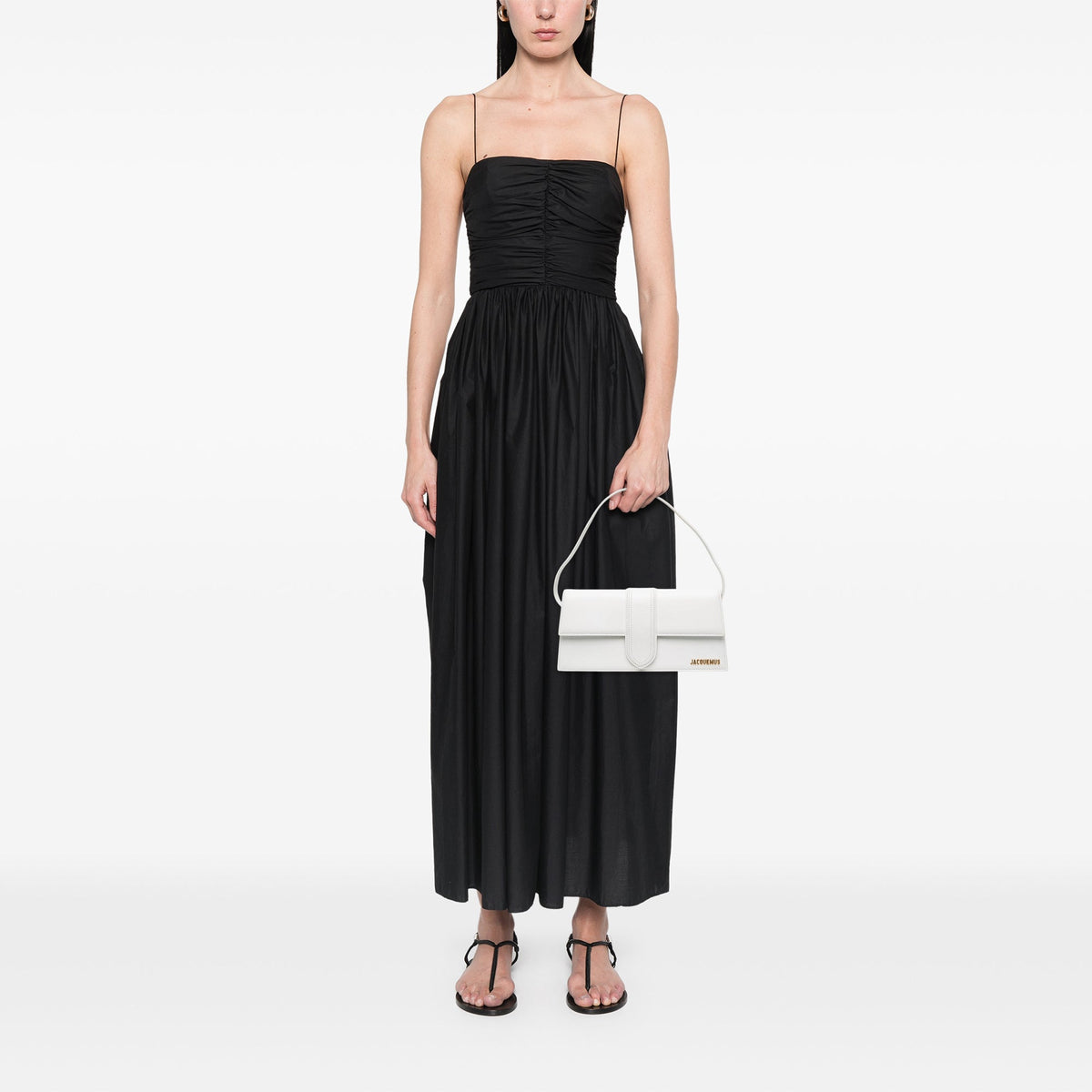 Jacquemus Calfskin Le Bambino Long — White