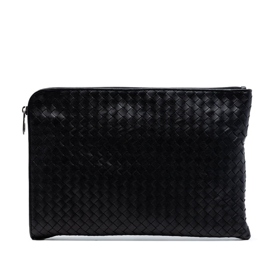 Bottega Veneta Large Nappa Intrecciato Zip Pouch