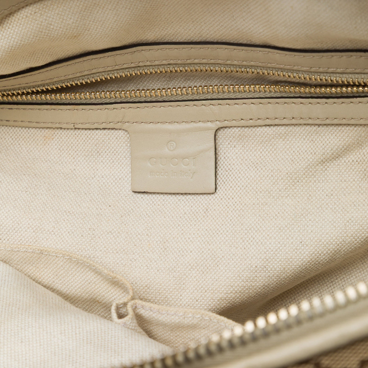 Gucci GG Canvas Heart Bit Satchel — Brown