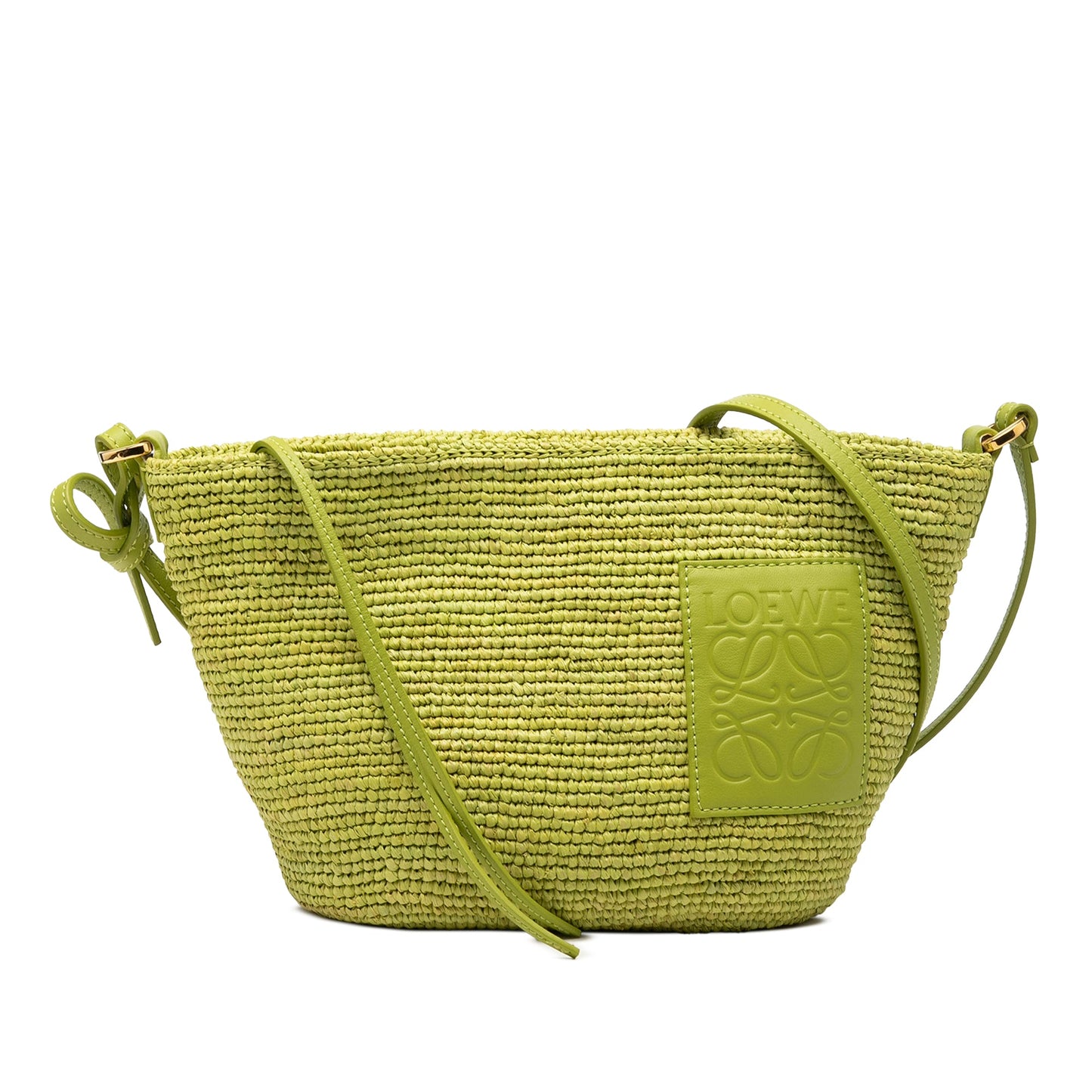 LOEWE Paulas Ibiza Anagram Raffia Pochette Crossbody
