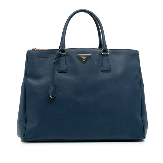 Prada Extra Large Saffiano Lux Galleria Double Zip Tote
