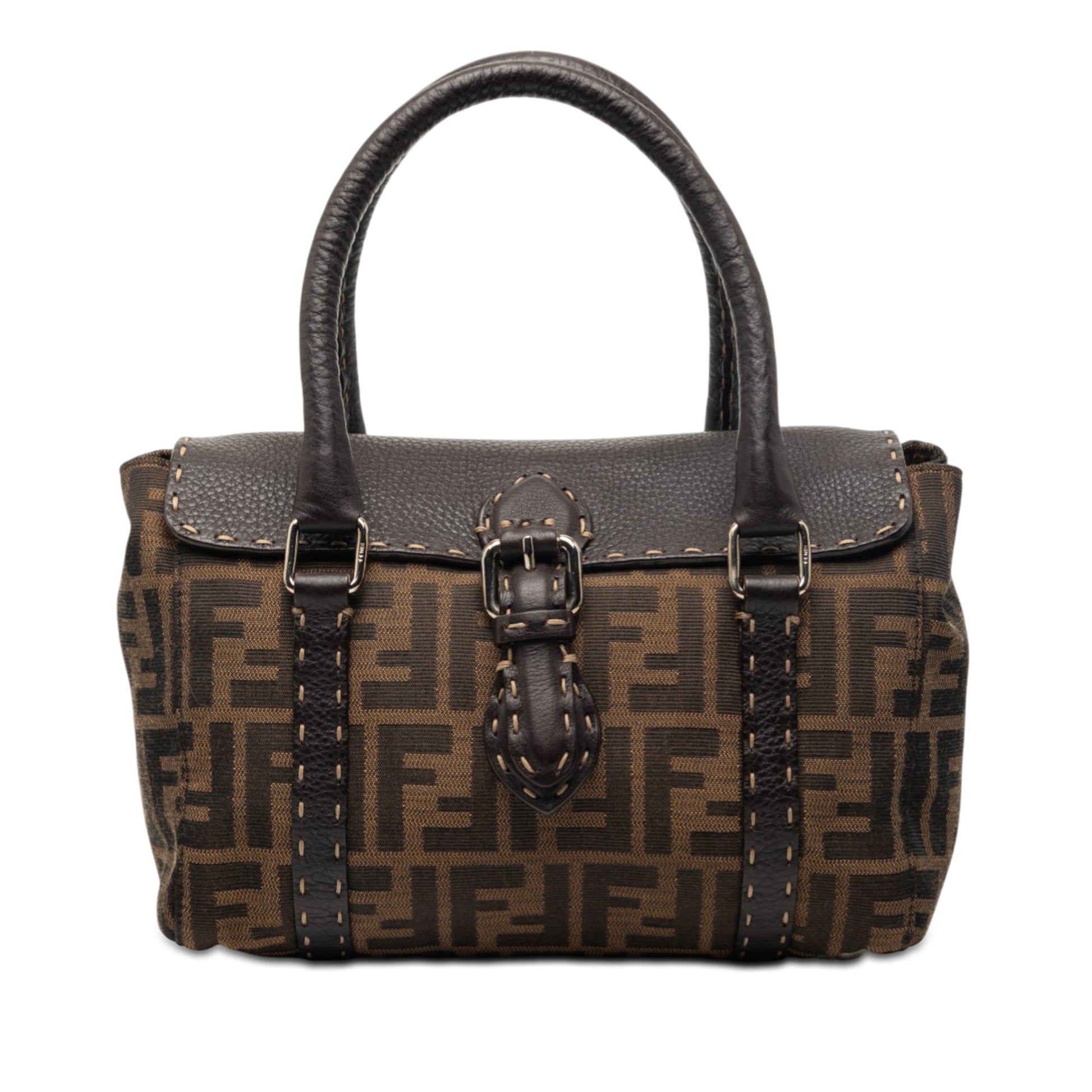 Fendi Mini Zucca Canvas Selleria Linda
