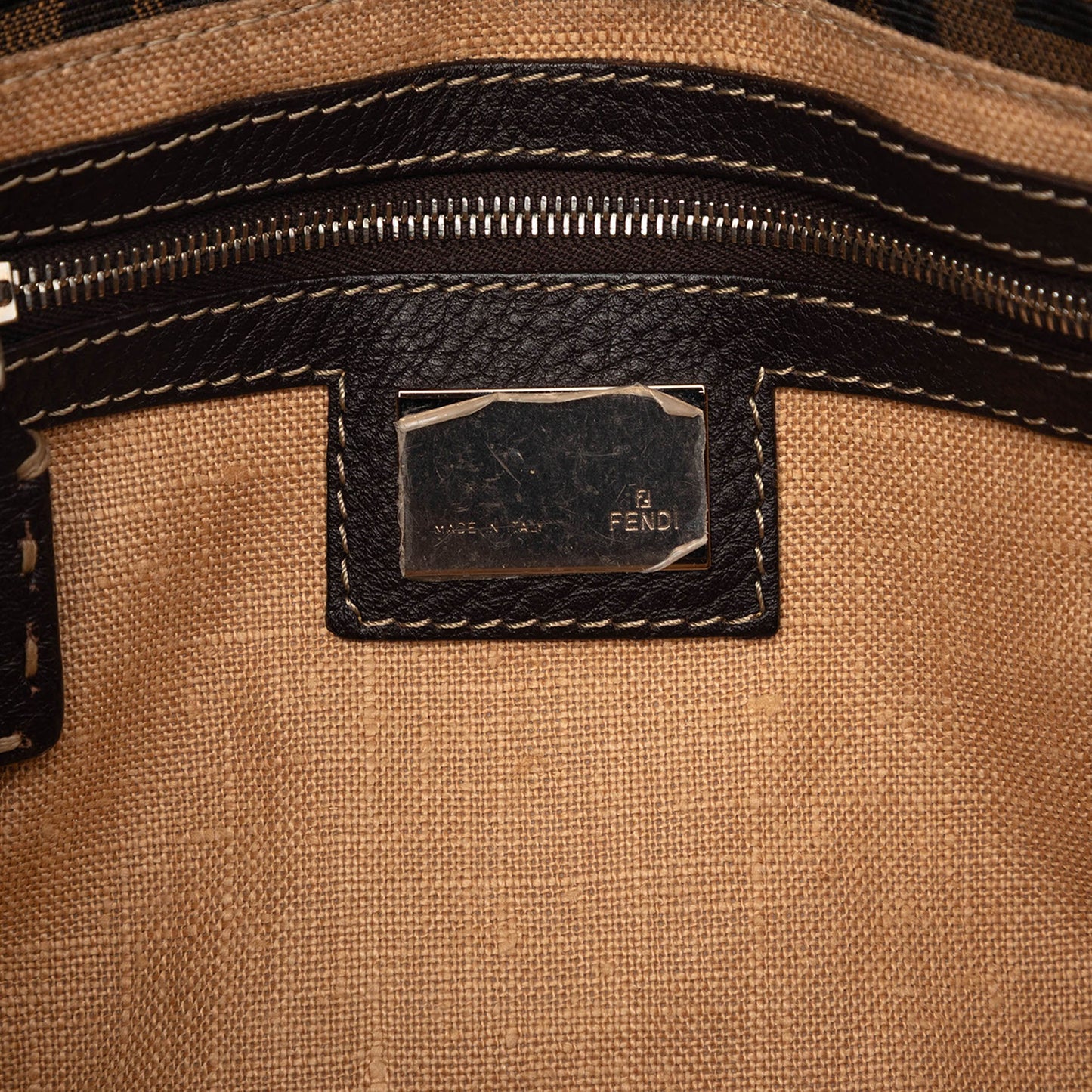Fendi Mini Zucca Canvas Selleria Linda