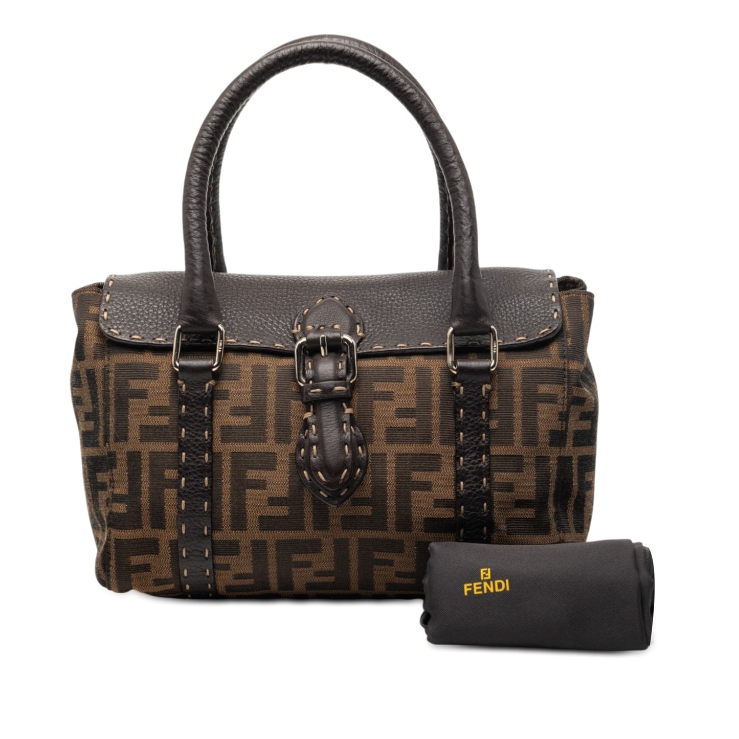 Fendi Mini Zucca Canvas Selleria Linda