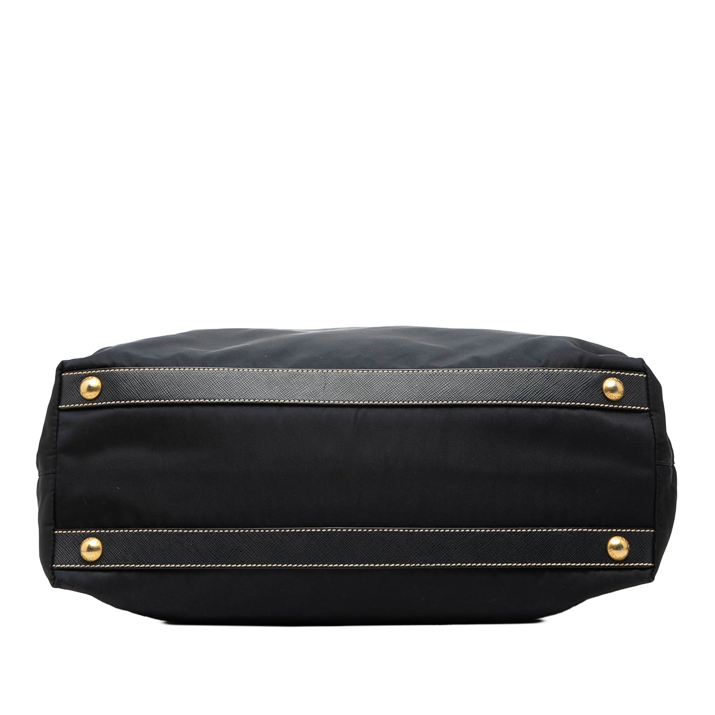 Saffiano Trimmed Tessuto Satchel