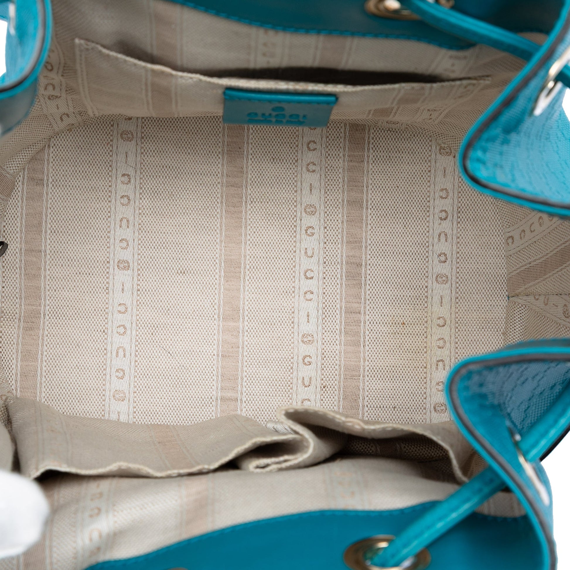 Diamante Leather Bright Bucket Bag