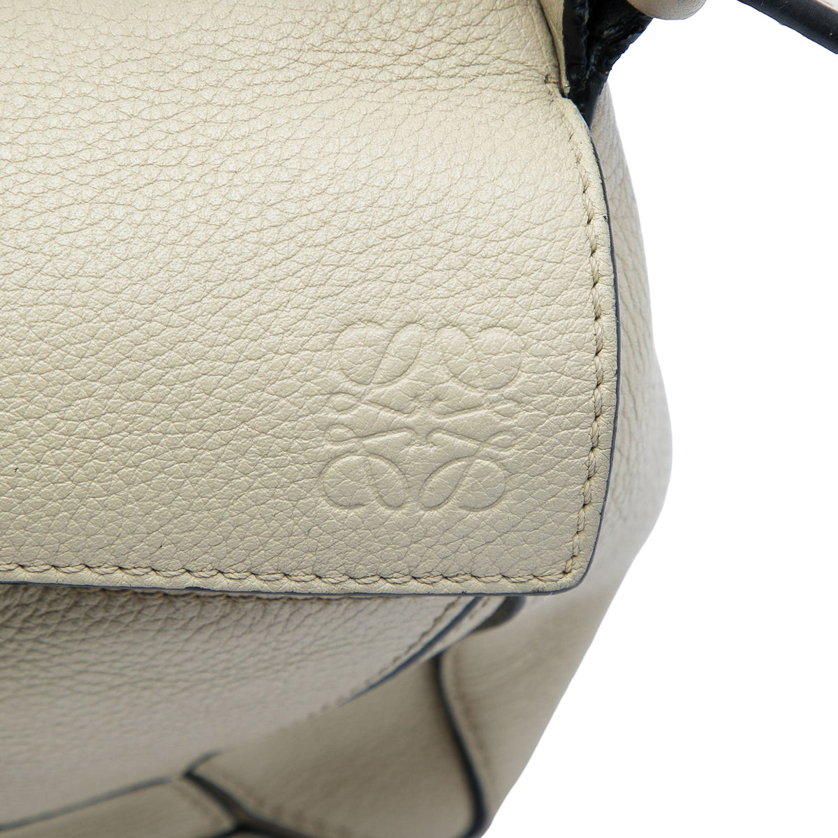 LOEWE Small Calfskin Puzzle Satchel — Brown