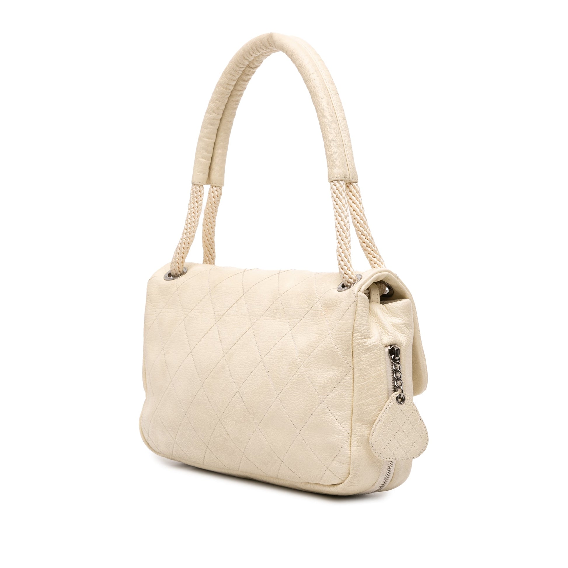Chanel Quilted Calfskin Expandable Zip Yacht Flap