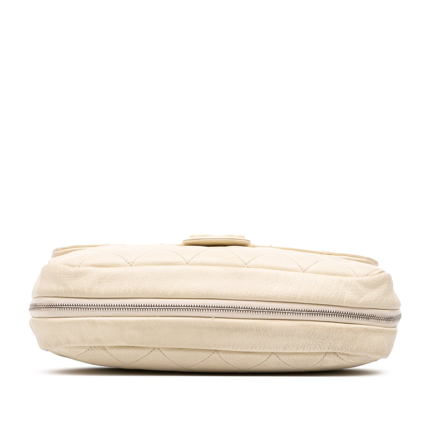 Chanel Quilted Calfskin Expandable Zip Yacht Flap
