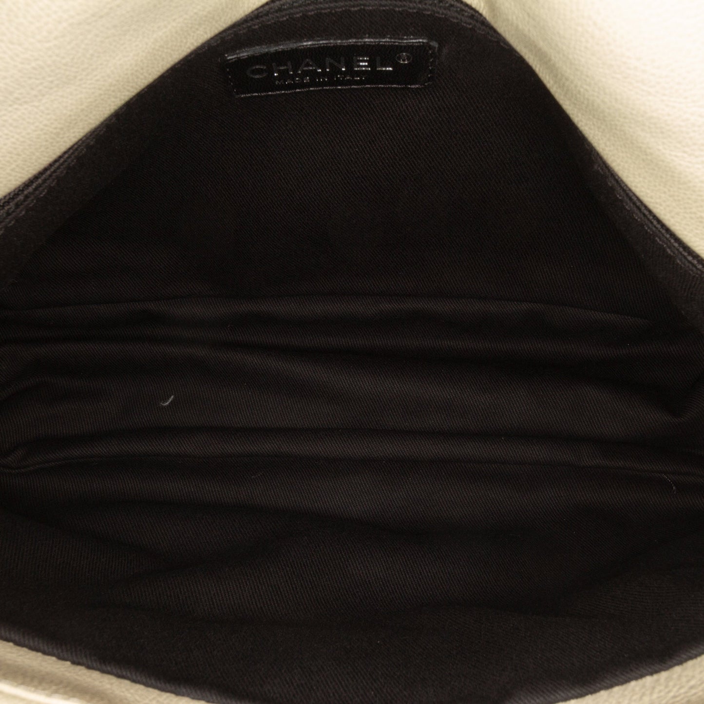Chanel Quilted Calfskin Expandable Zip Yacht Flap