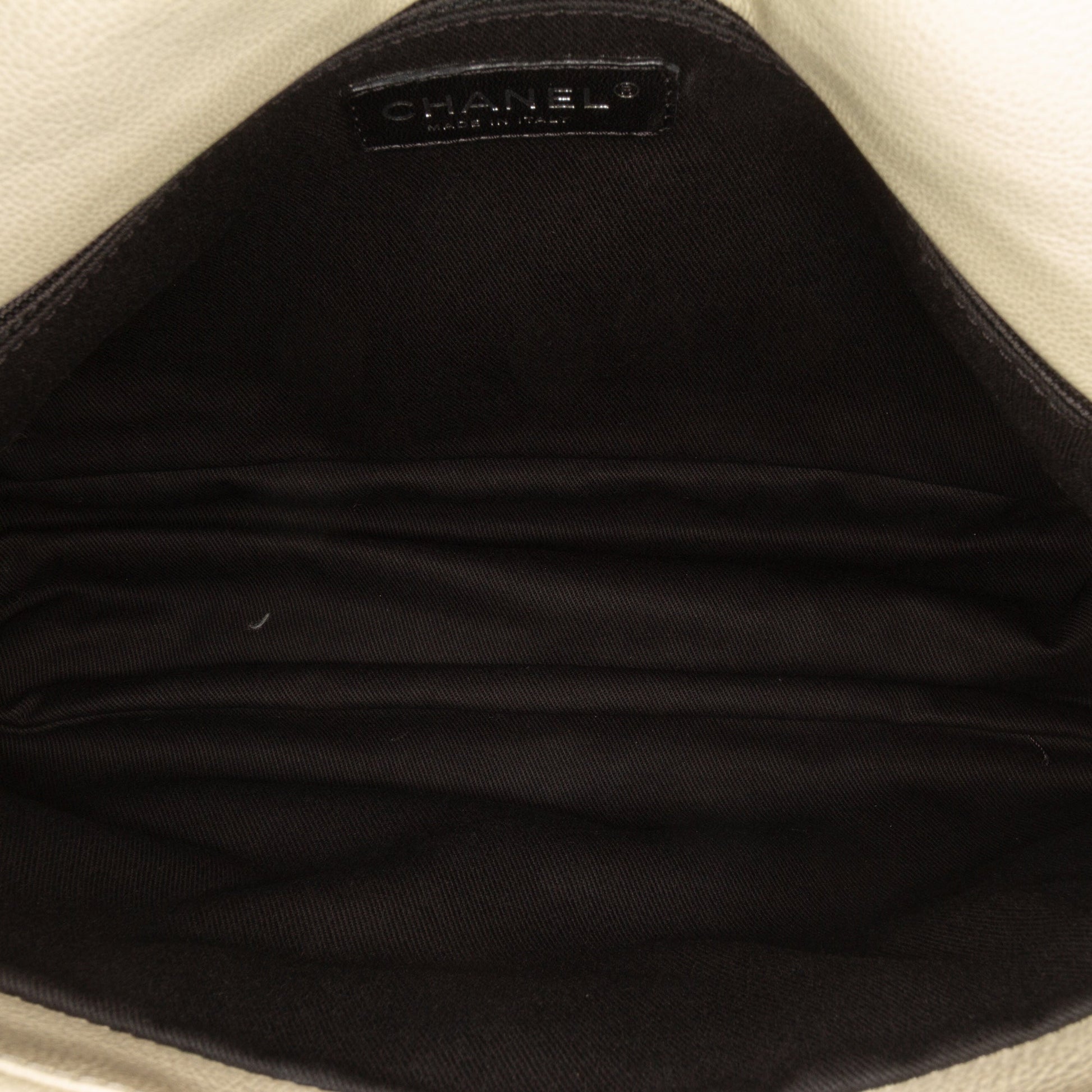 Chanel Quilted Calfskin Expandable Zip Yacht Flap