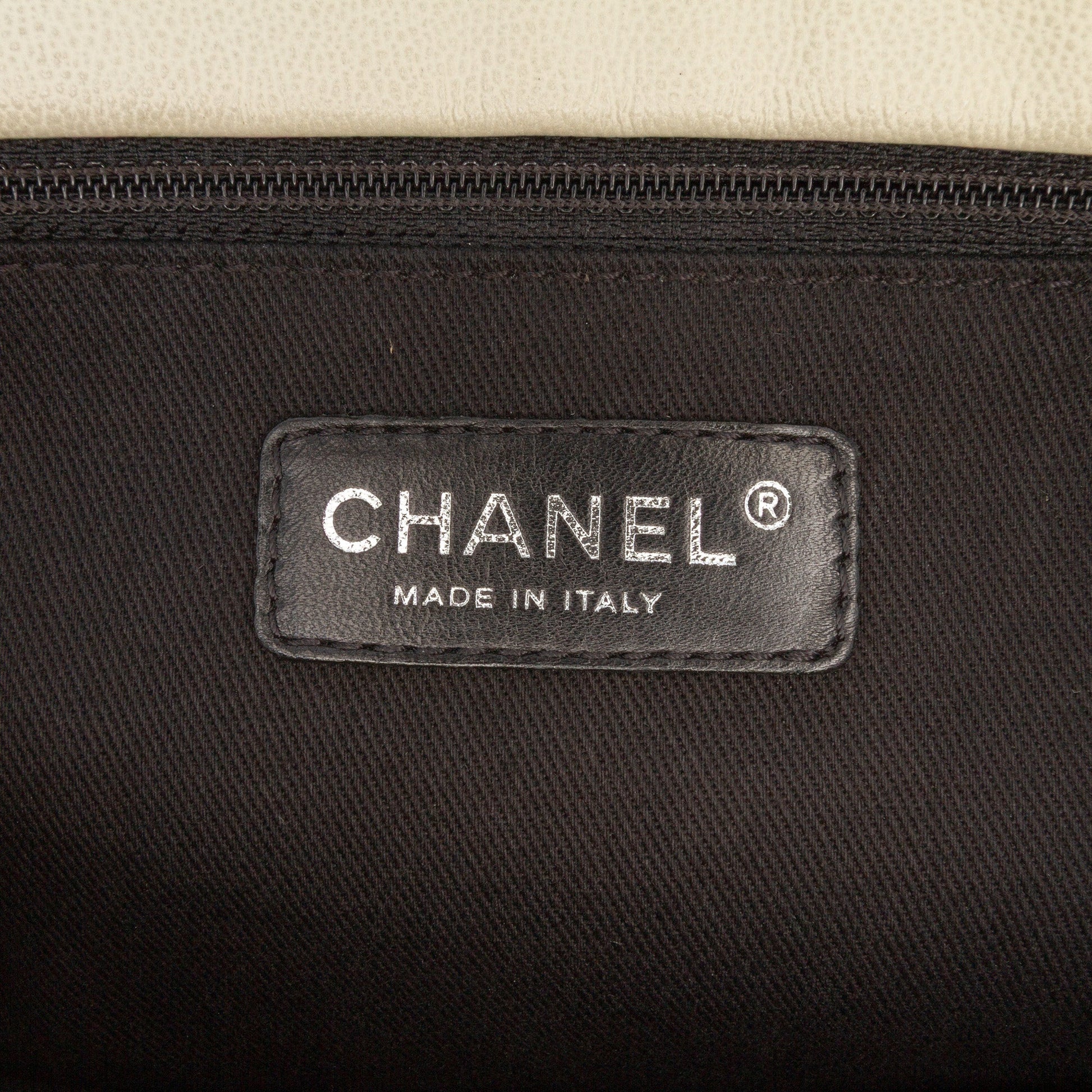 Chanel Quilted Calfskin Expandable Zip Yacht Flap