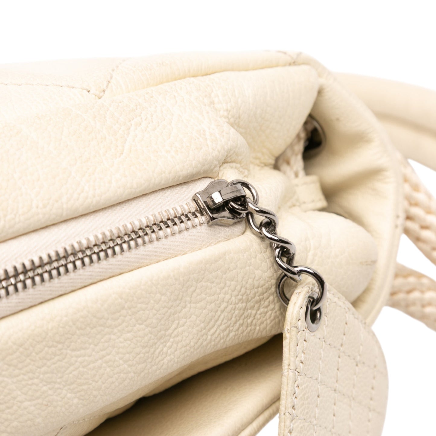 Chanel Quilted Calfskin Expandable Zip Yacht Flap