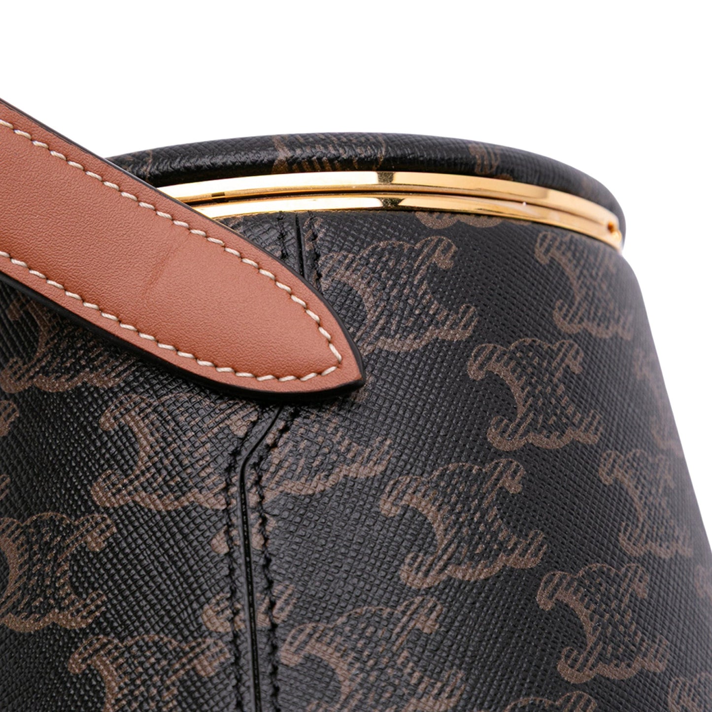 Celine Triomphe Coated Canvas Triomphe Nina Minaudiere Bag