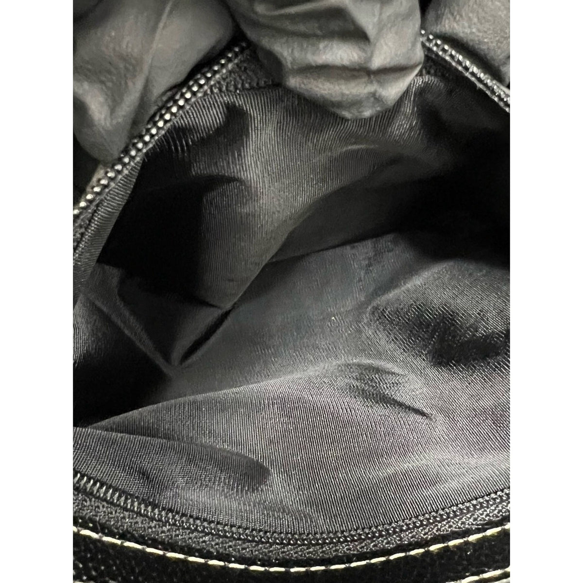 Saint Laurent Leather Bucket Bag — Black