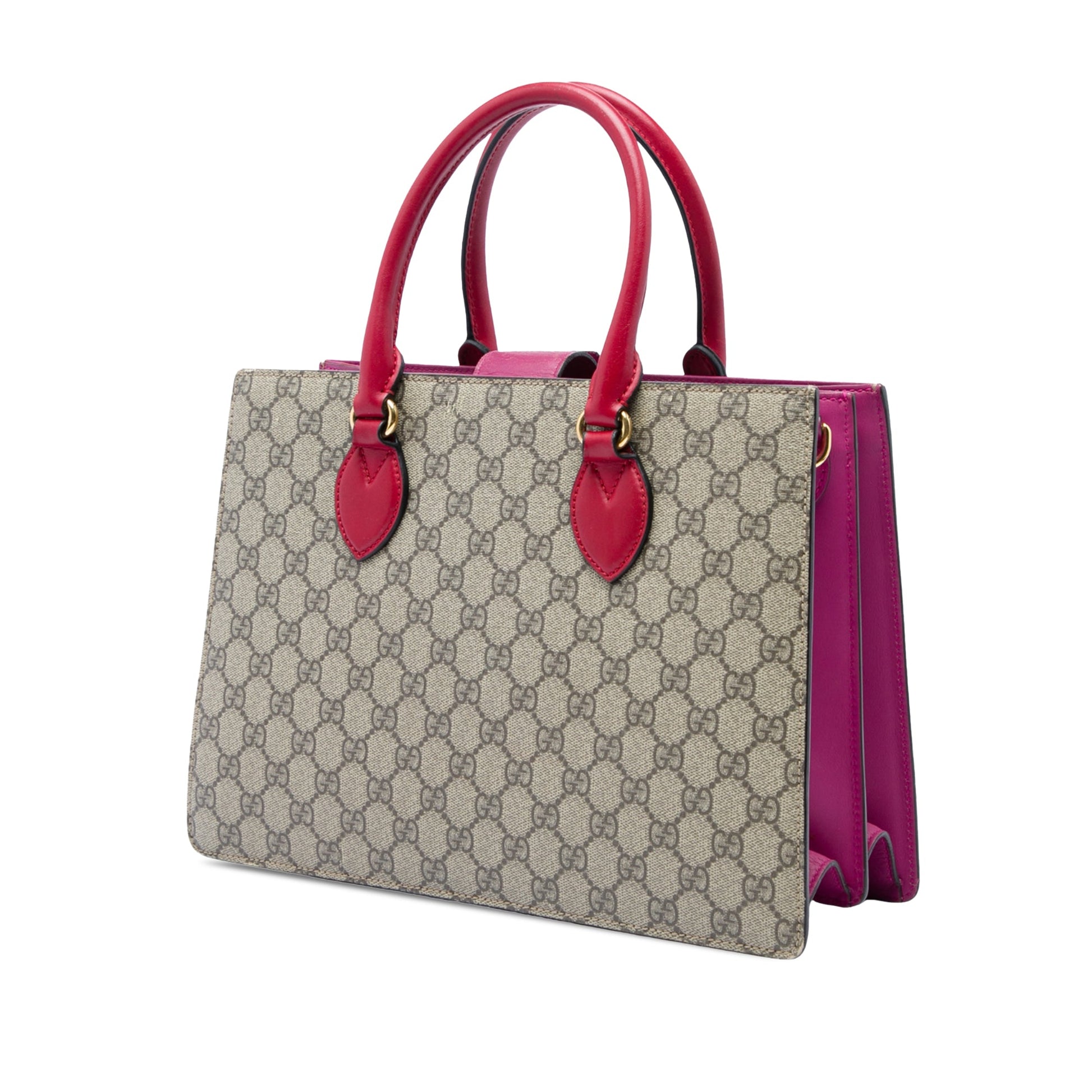 Gucci GG Supreme Convertible Top Handle Bag