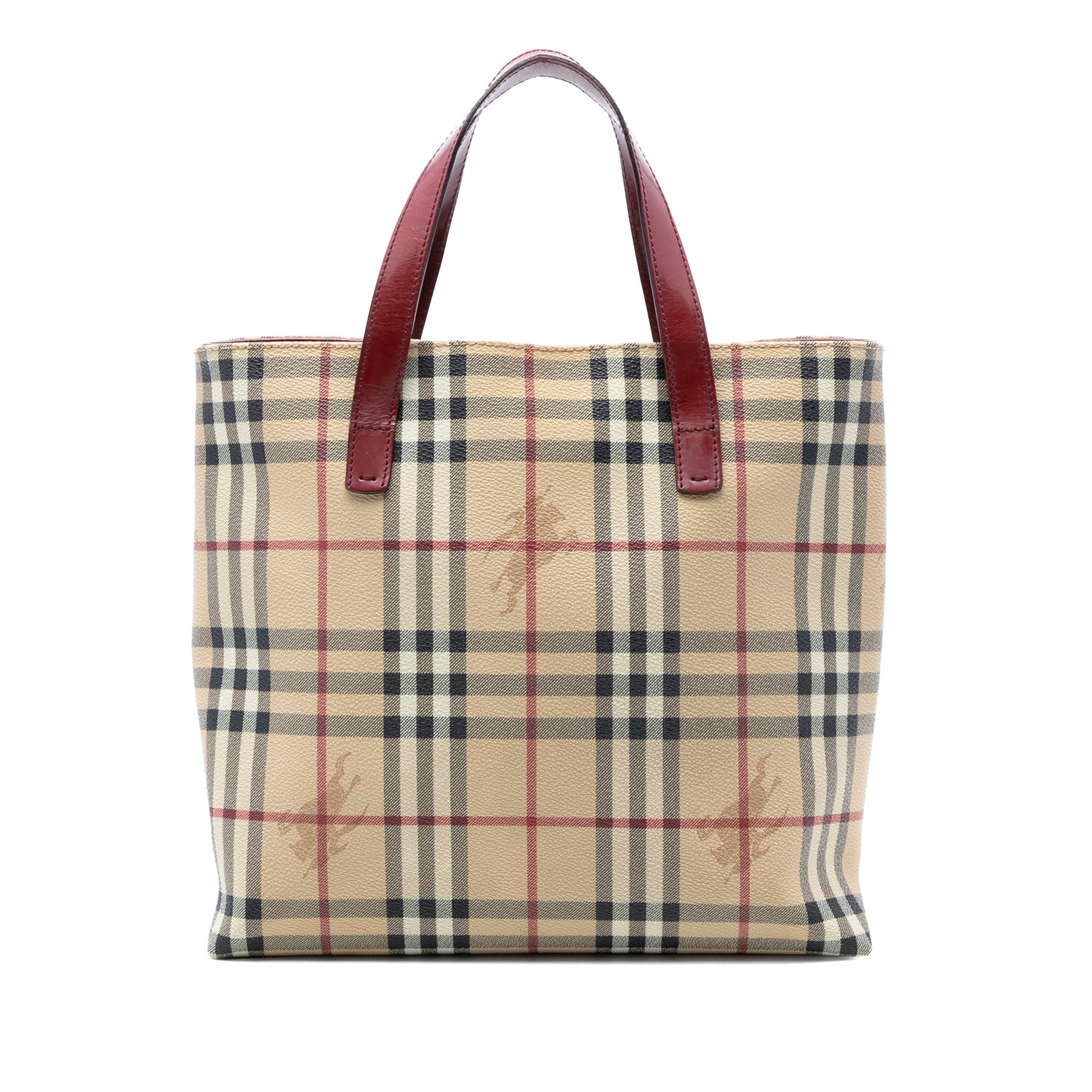 Burberry Haymarket Check Coated Canvas Tote
