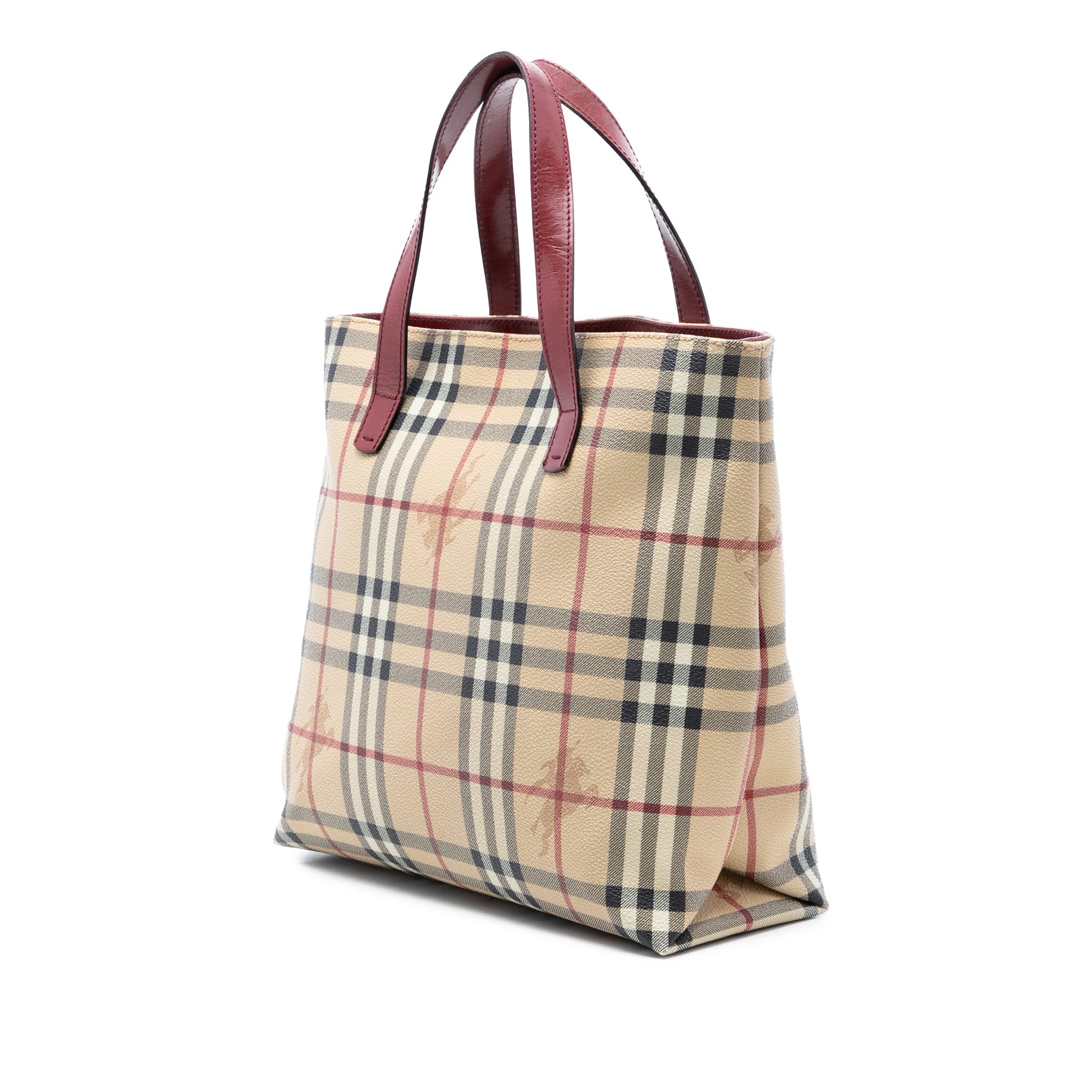Burberry Haymarket Check Coated Canvas Tote