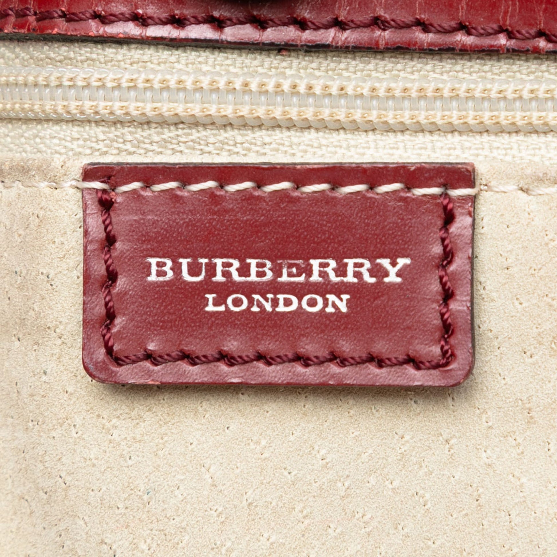 Burberry Haymarket Check Coated Canvas Tote