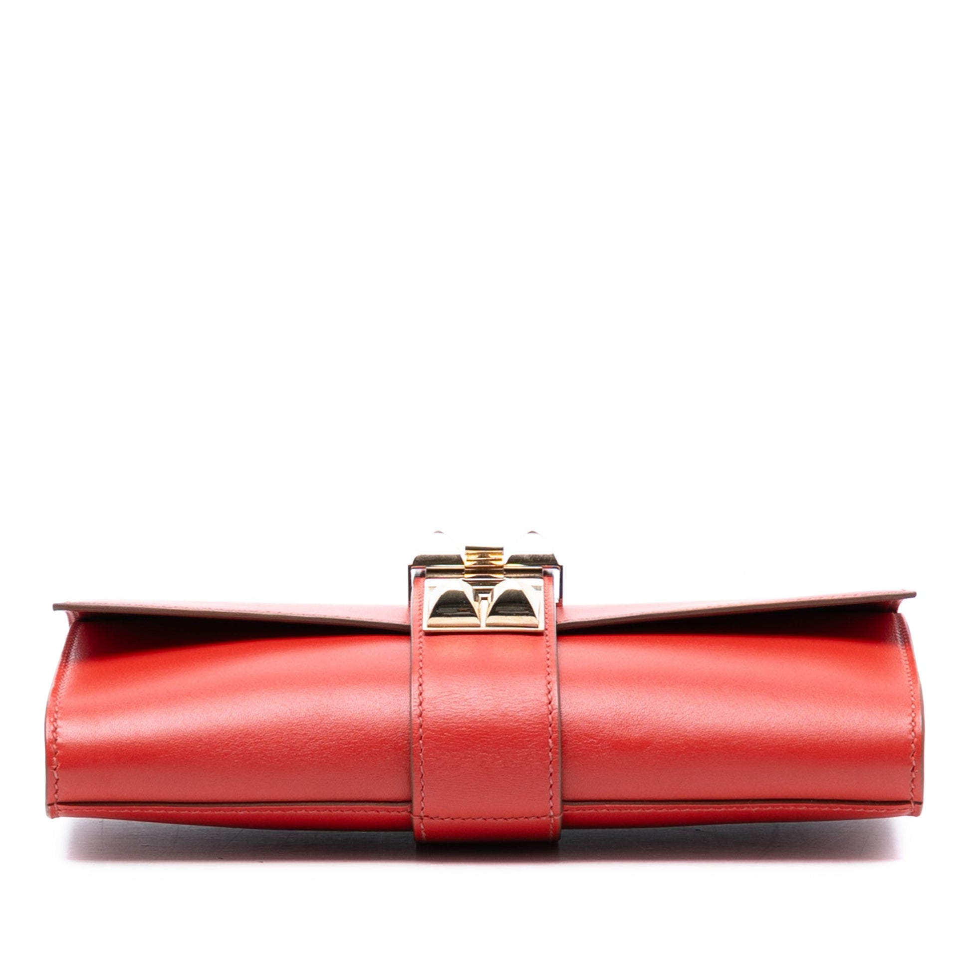Hermès Tadelakt Medor Clutch 23
