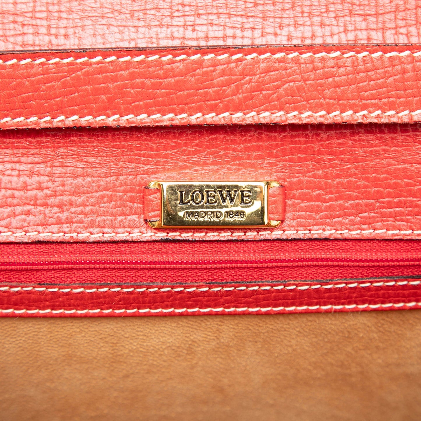 Textured Leather Barcelona Top Handle Bag