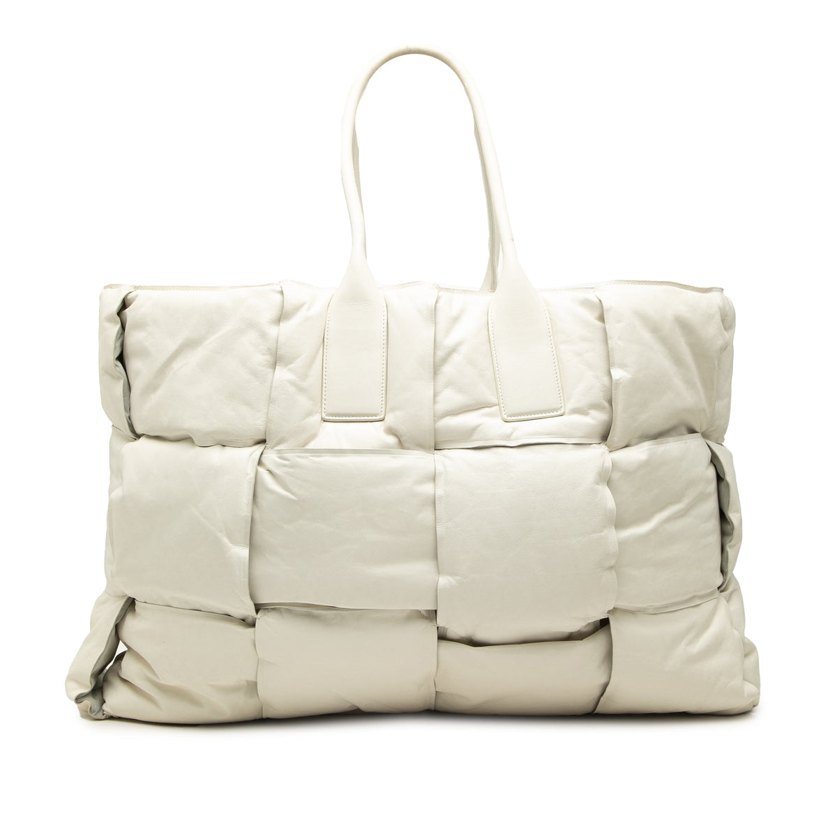 Bottega Veneta Padded Calfskin Maxi Intrecciato Squash Tote