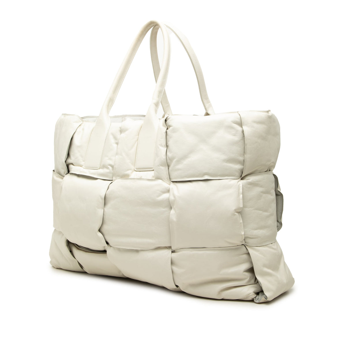 Bottega Veneta Padded Calfskin Maxi Intrecciato Squash Tote