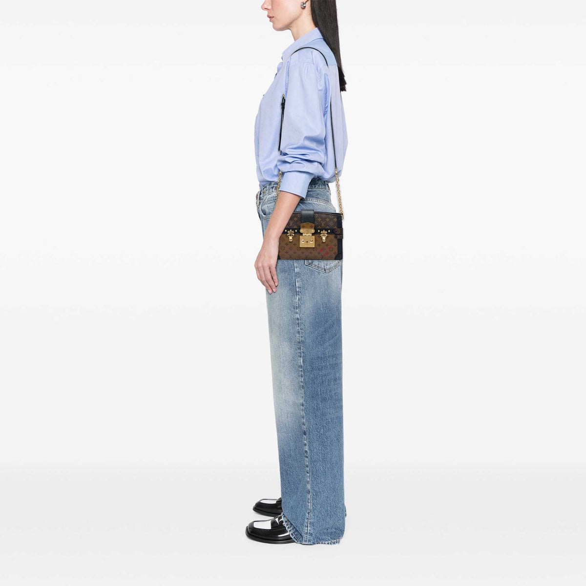 Louis Vuitton Monogram Reverse Trunk Clutch
