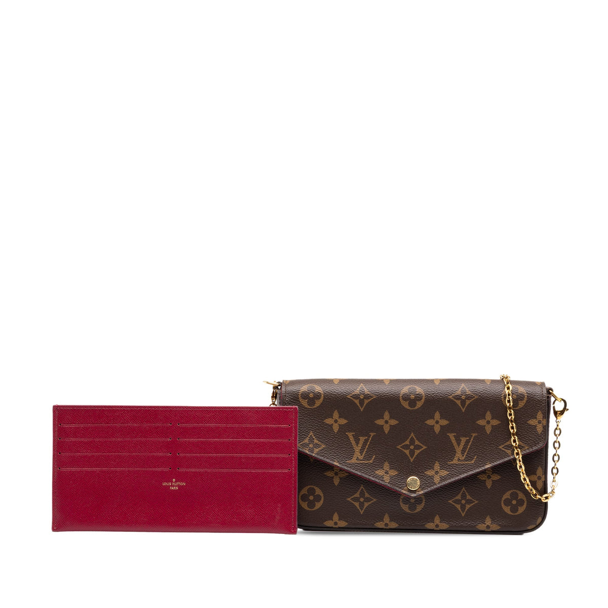 Louis Vuitton Monogram Pochette Felicie — Brown