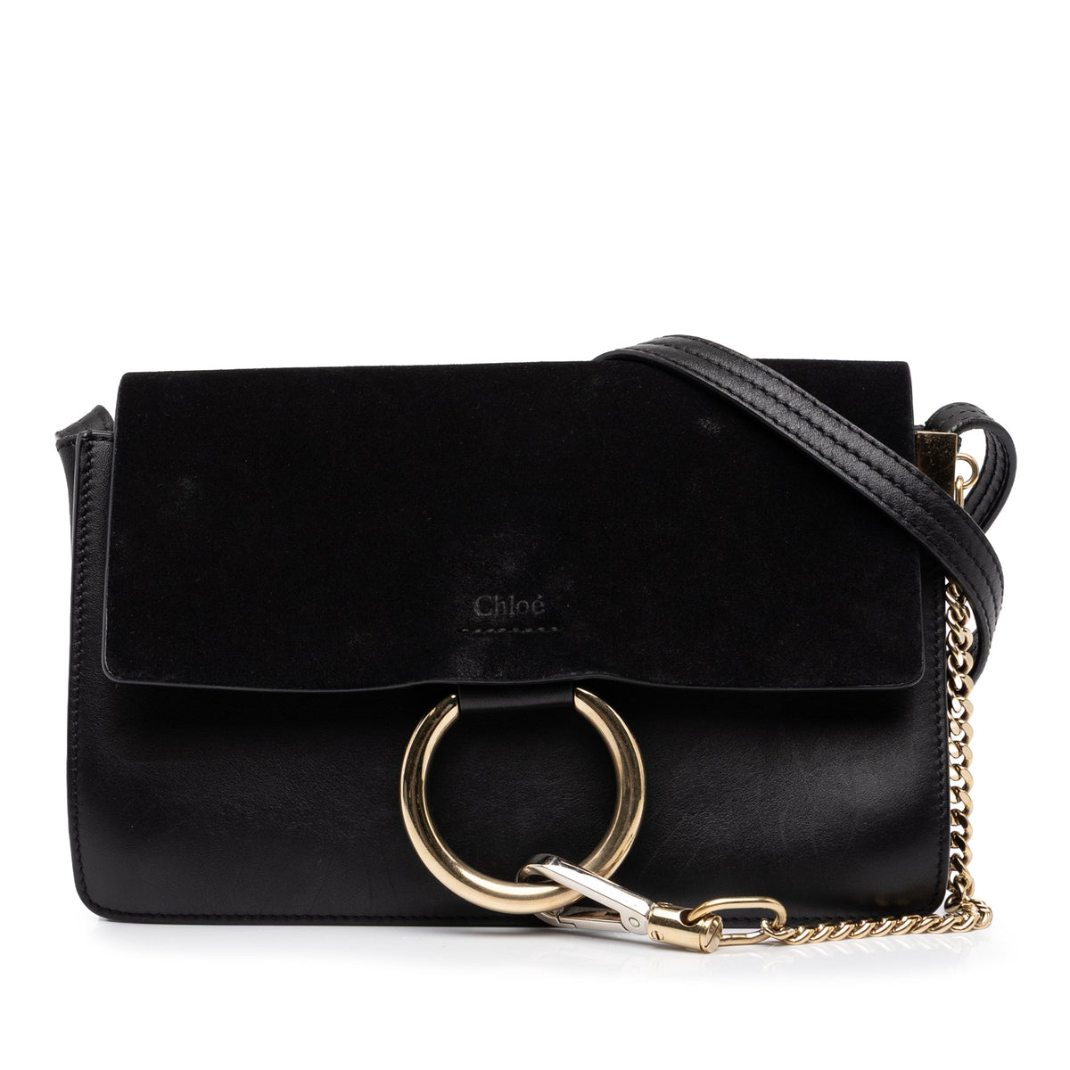Chloé Small Suede and Calfskin Faye Crossbody