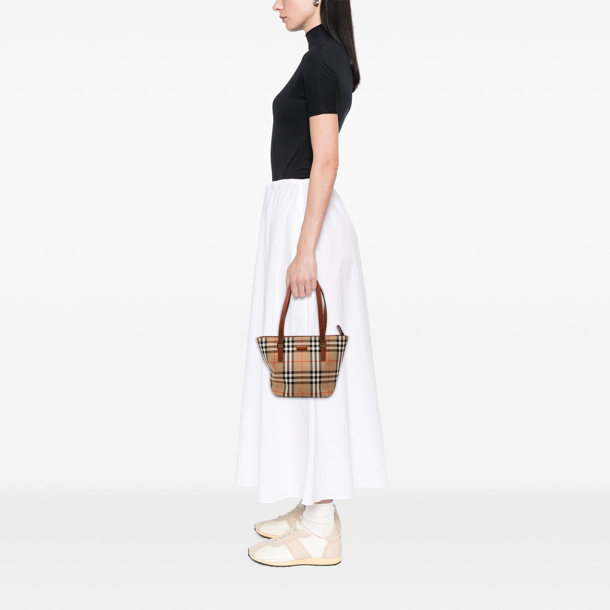 Burberry Haymarket Check Canvas Tote