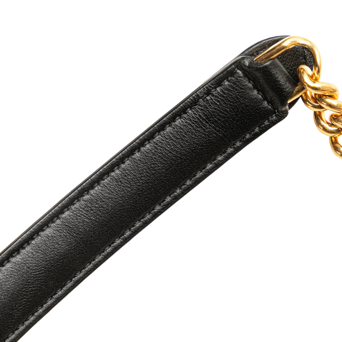 Fendi Mini Bicolor Nappa Apolo Chain Baguette Shoulder Bag