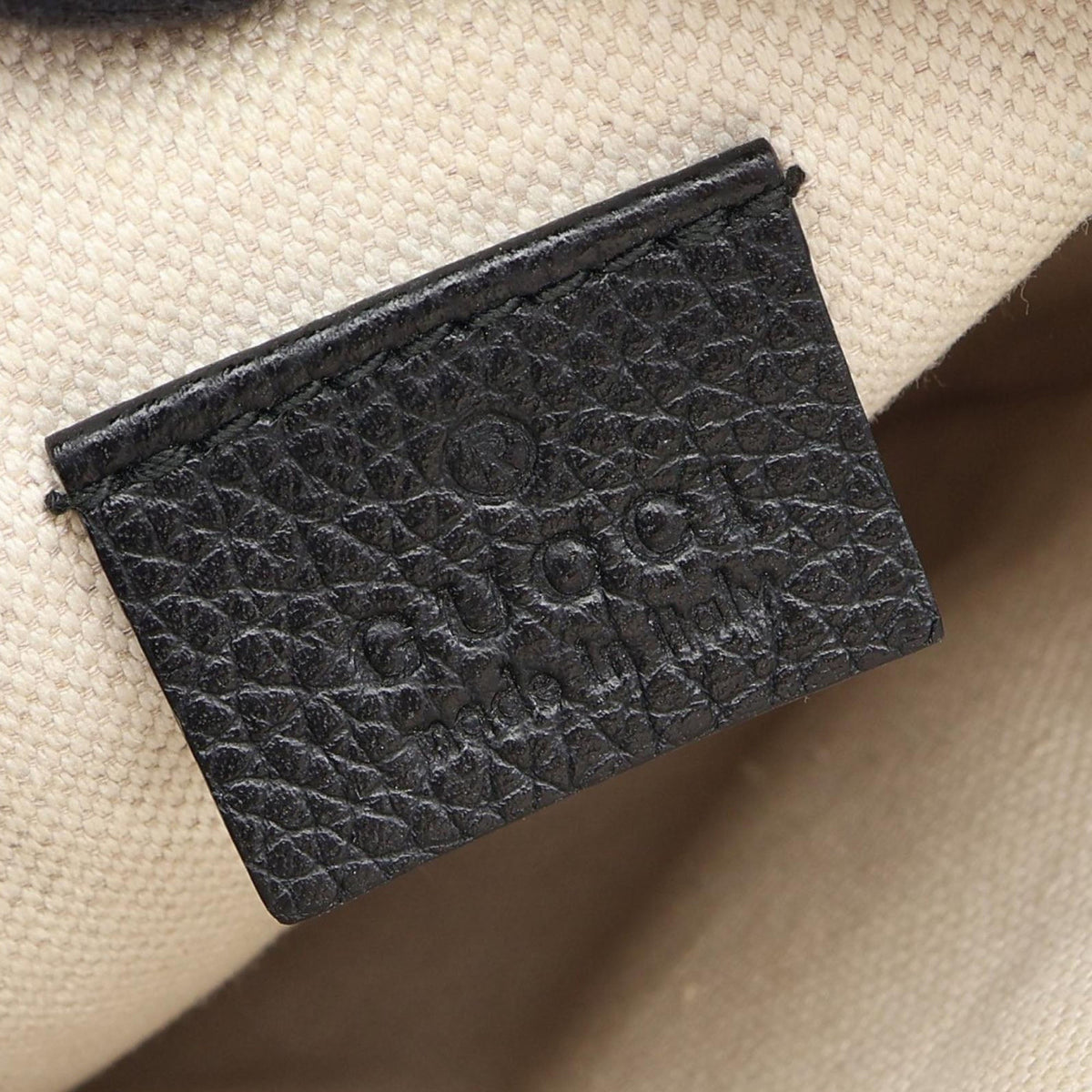 Gucci Mini Grained Calfskin Logo Crossbody
