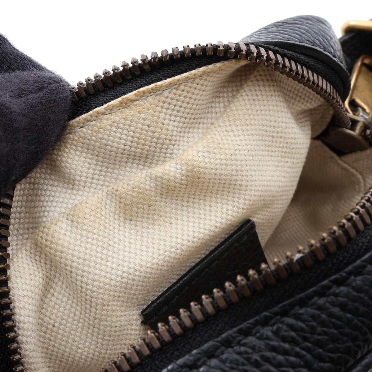 Gucci Mini Grained Calfskin Logo Crossbody