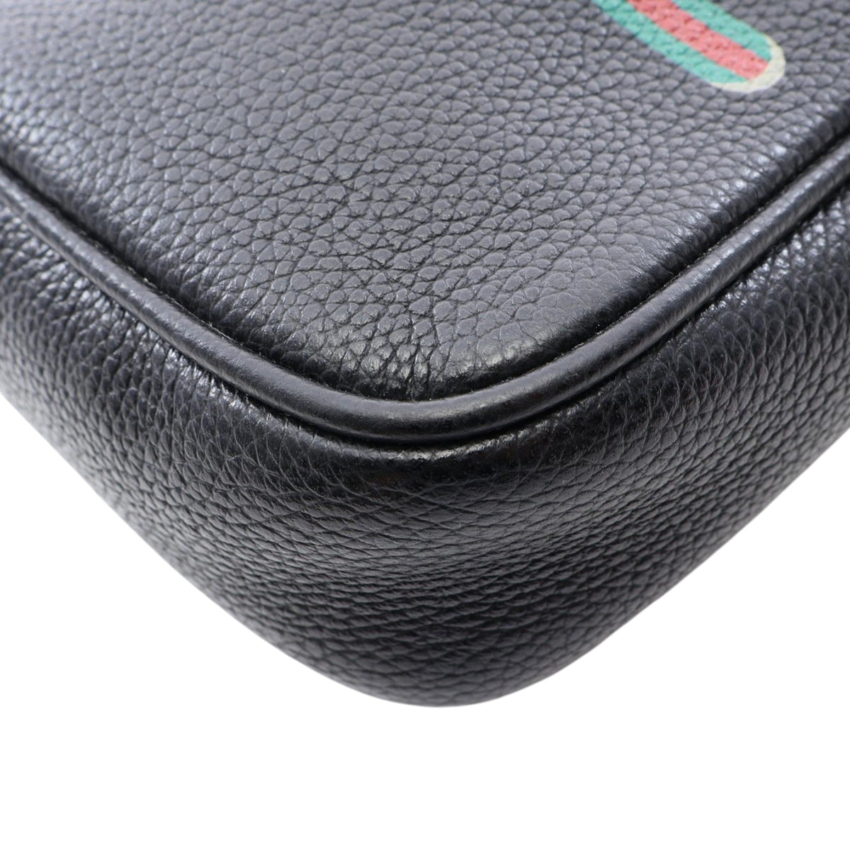 Gucci Mini Grained Calfskin Logo Crossbody