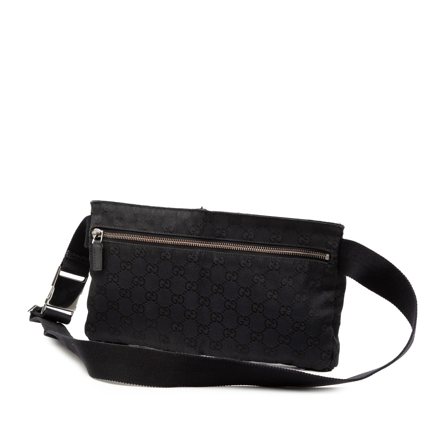 Gucci GG Canvas Double Pocket Belt Bag