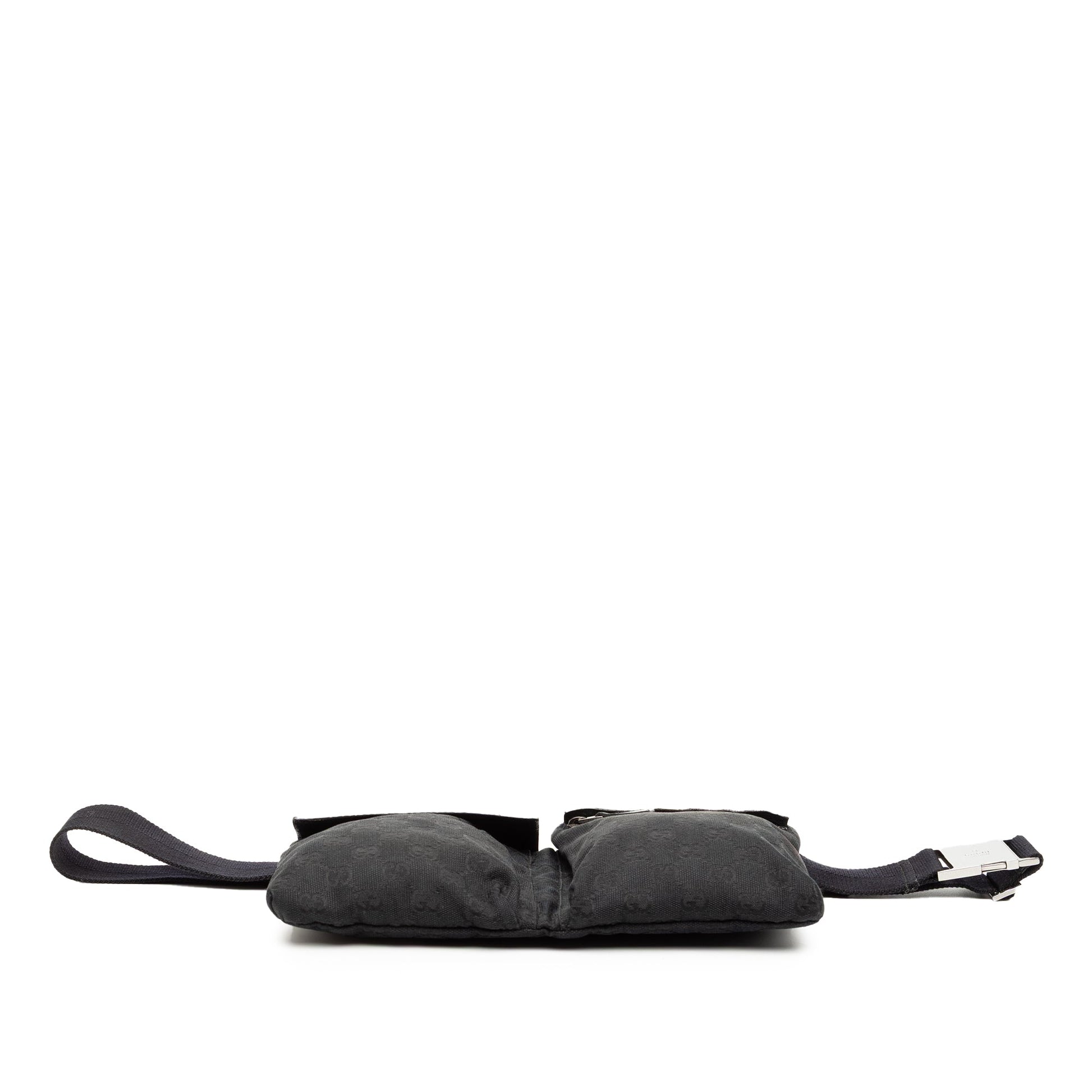 Gucci GG Canvas Double Pocket Belt Bag