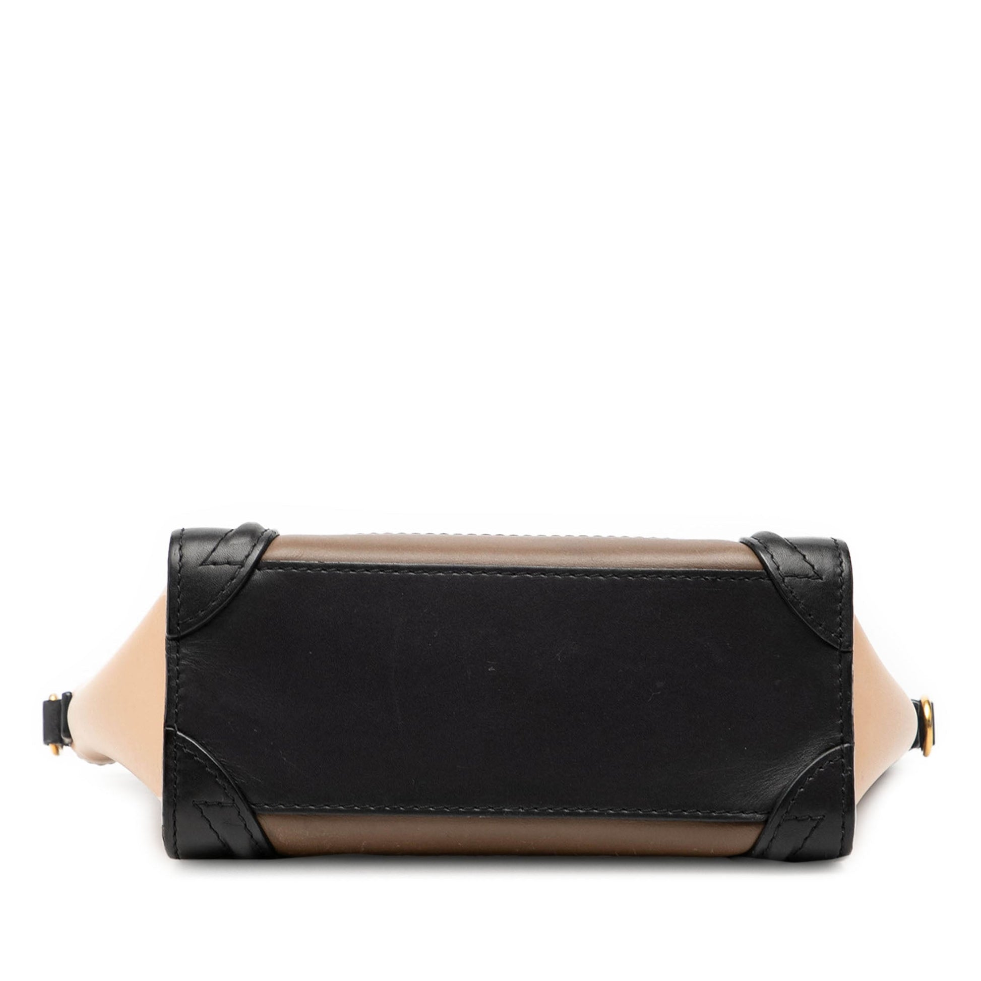 Celine Nano Tricolor Leather Luggage Tote