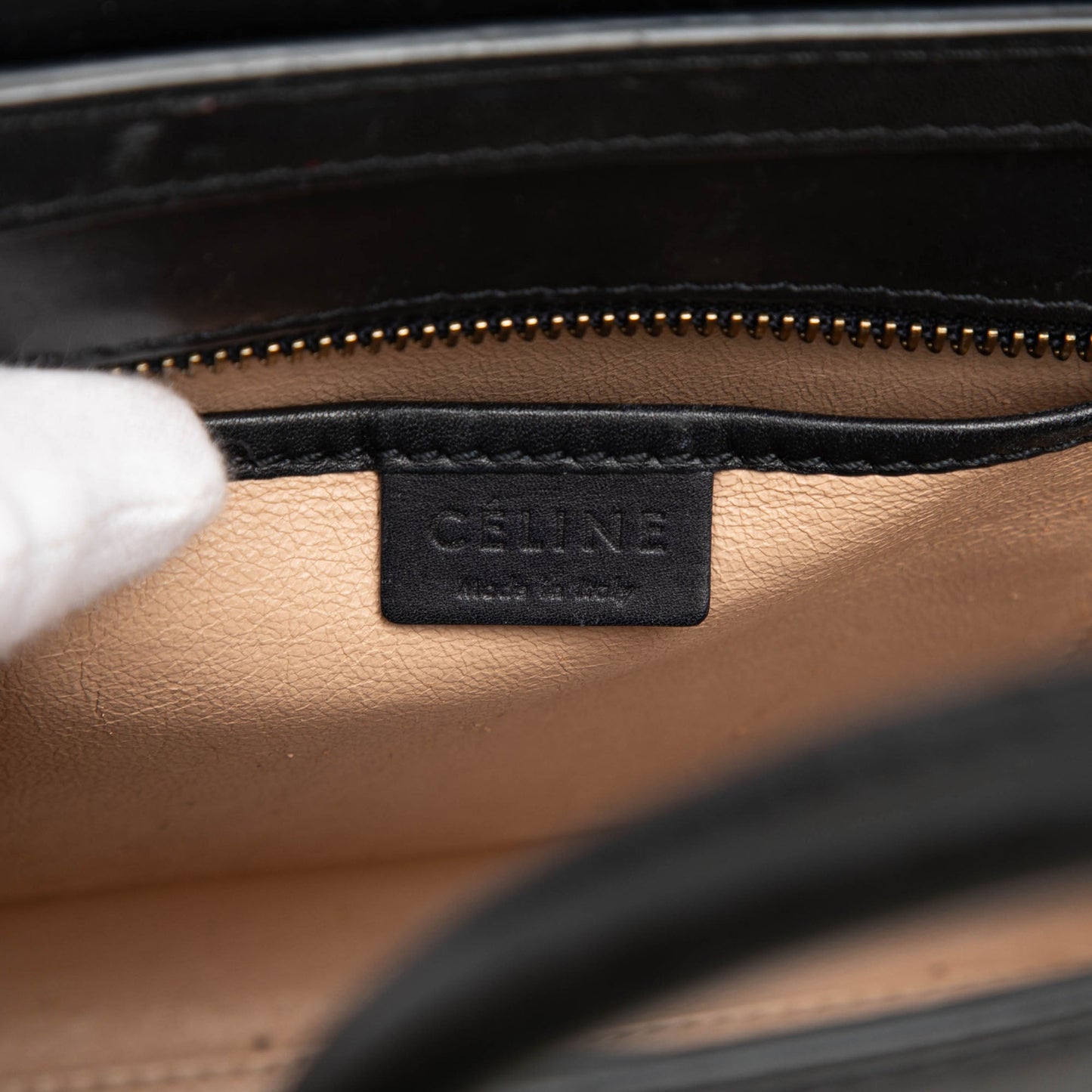 Celine Nano Tricolor Leather Luggage Tote