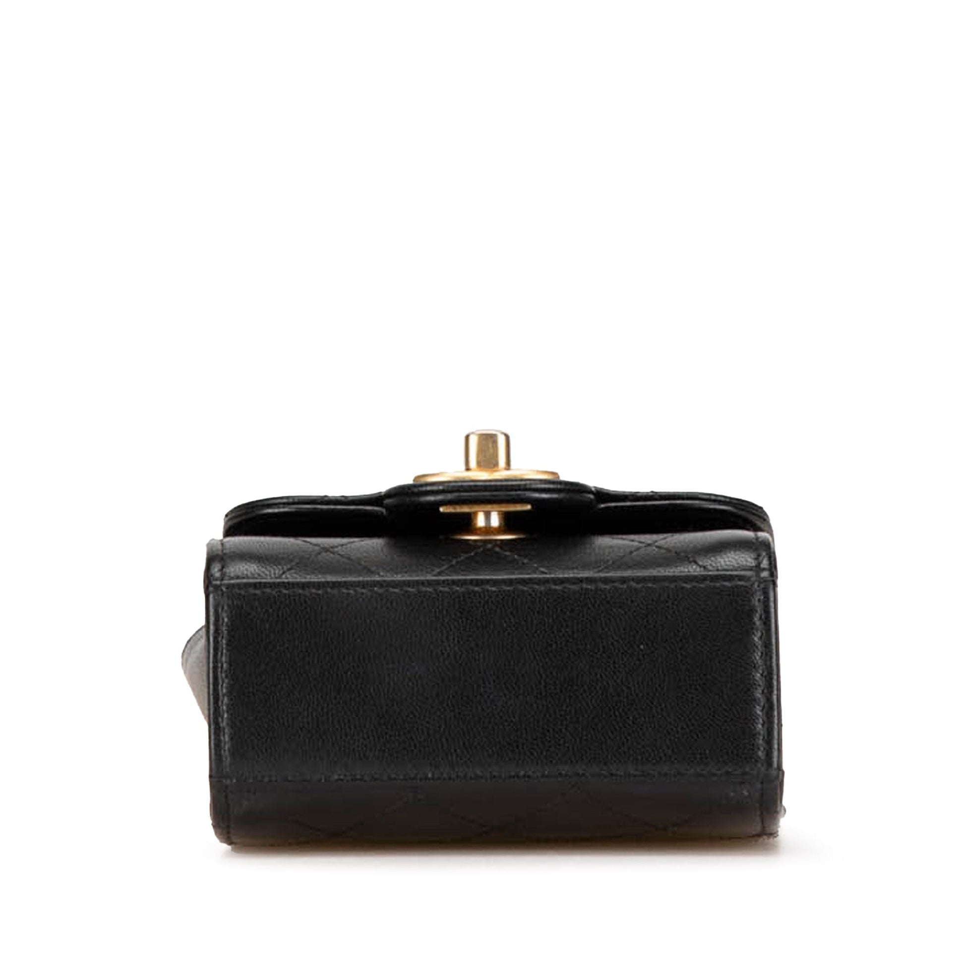 Chanel Mini Goatskin Chic Pearls Clutch On Chain
