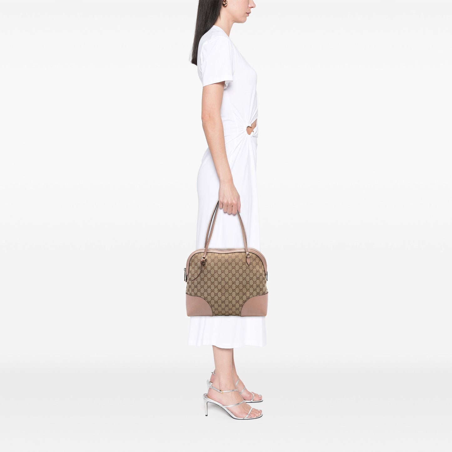Gucci Medium GG Canvas Bree Dome Tote