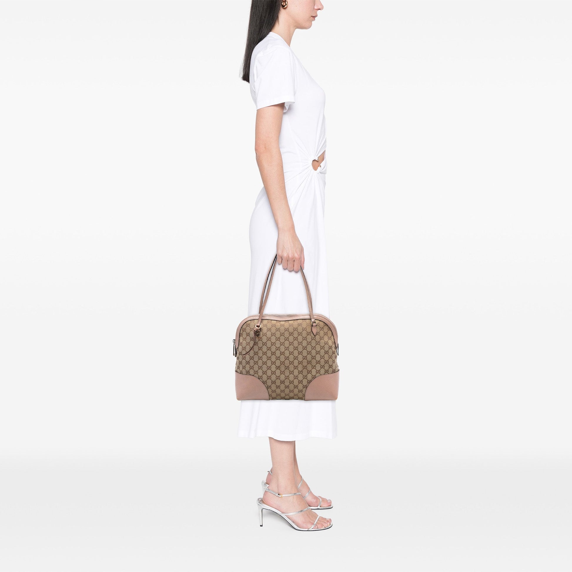 Gucci Medium GG Canvas Bree Dome Tote