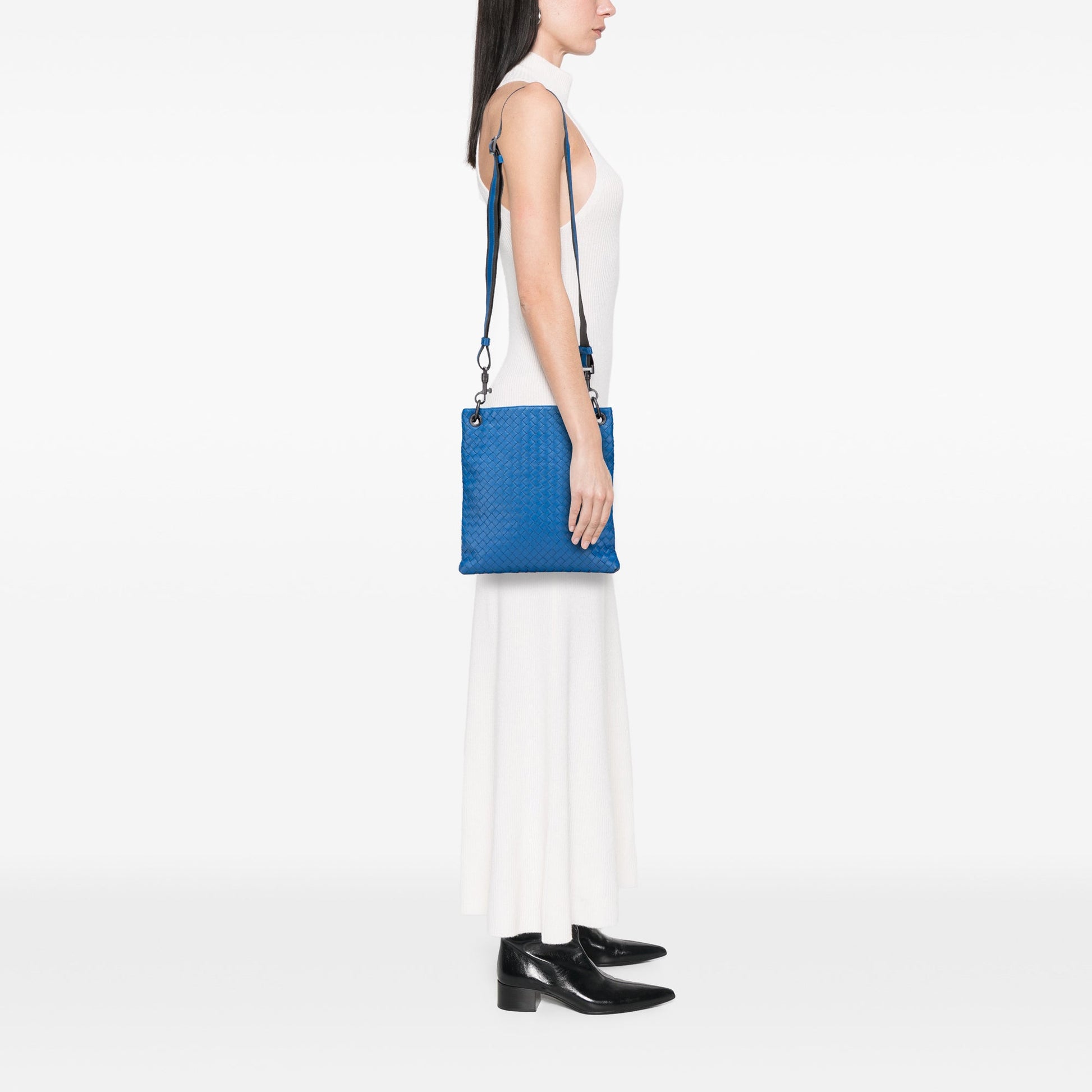 Bottega Veneta Leather Intrecciato Crossbody