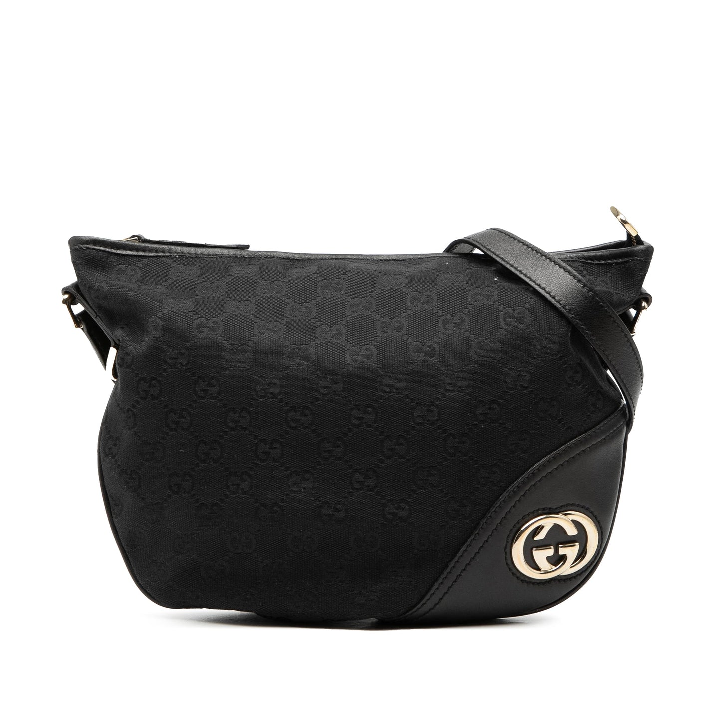 Gucci Medium GG Canvas New Britt Half Moon Crossbody
