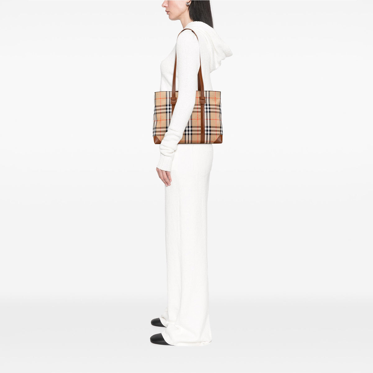 Burberry Haymarket Check Canvas Tote