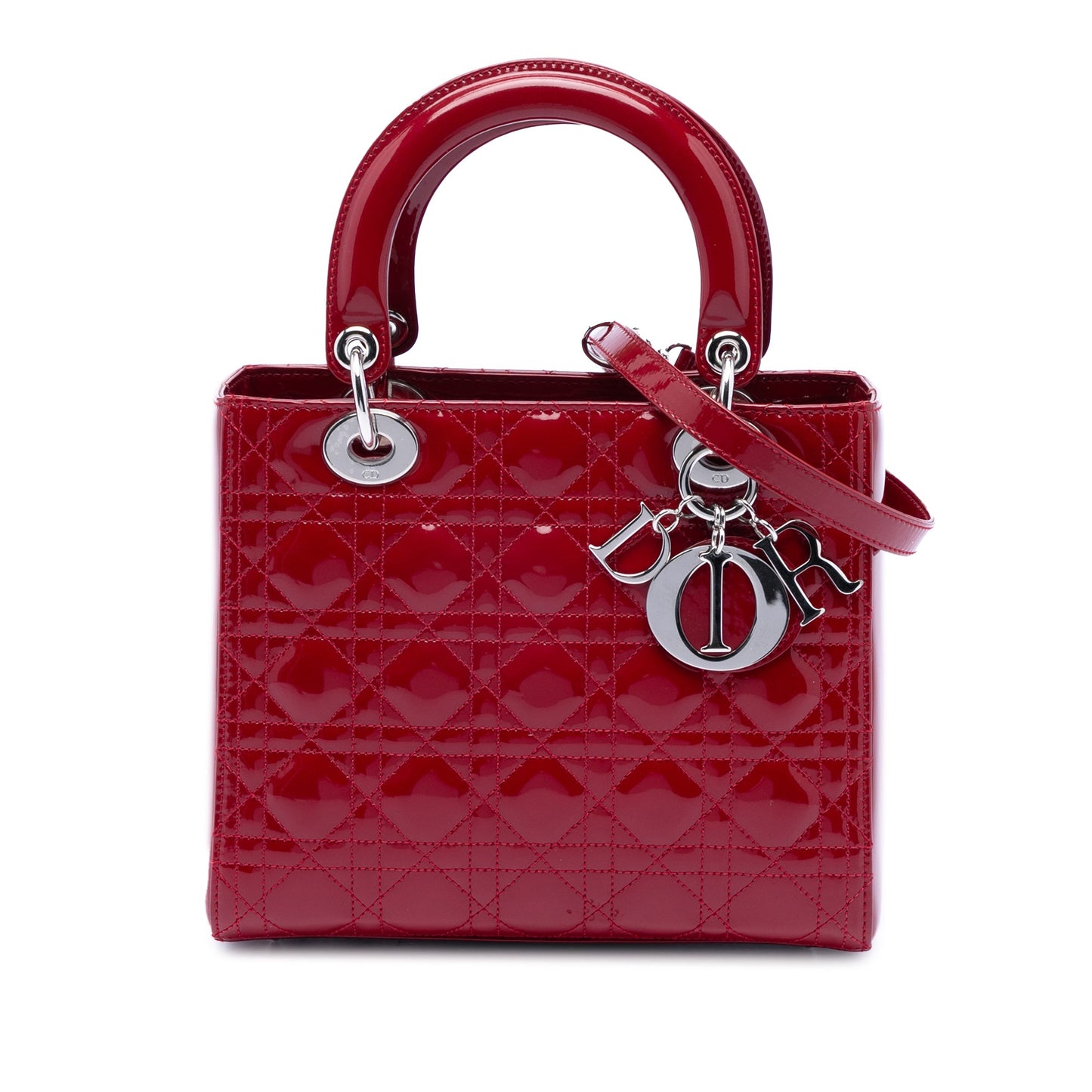 Dior Medium Patent Cannage Lady Dior