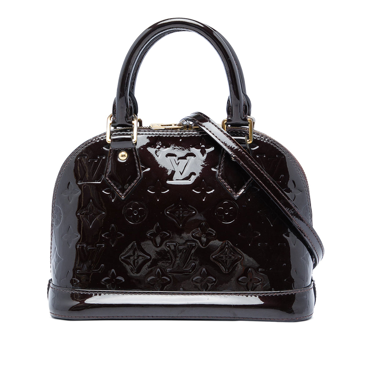 Louis Vuitton Monogram Vernis Alma BB — Purple