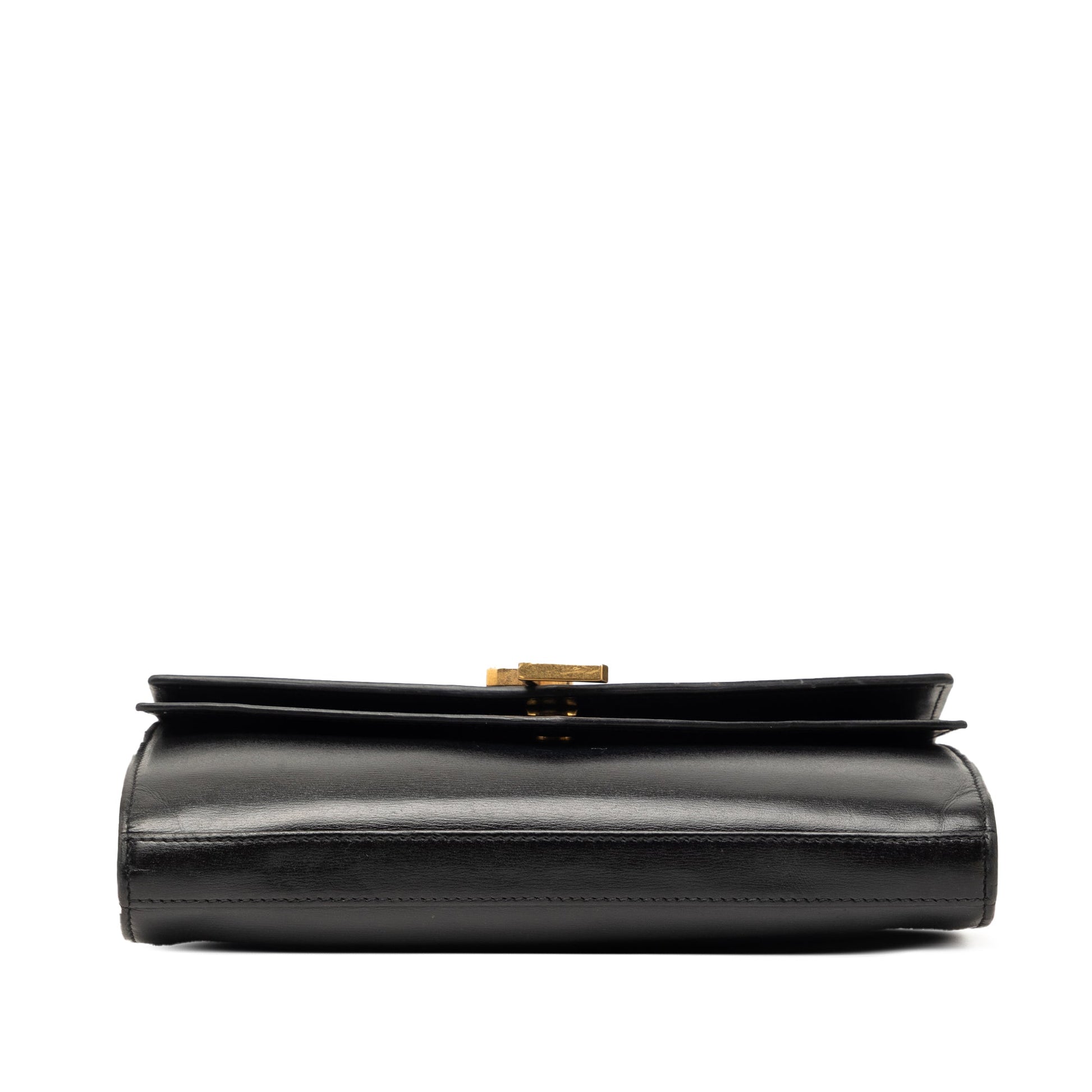 Saint Laurent Leather Monogram Sulpice Wallet on Chain