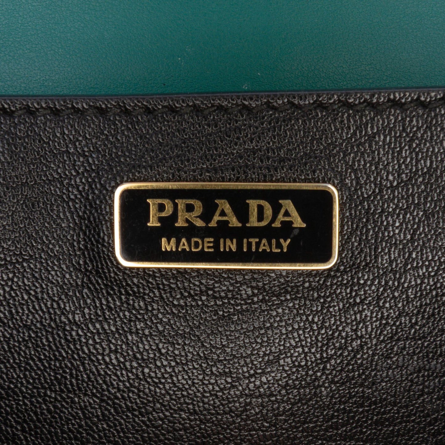 Prada Saffiano Trimmed City Calf Crystal Cahier Crossbody